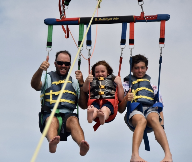 parasailing