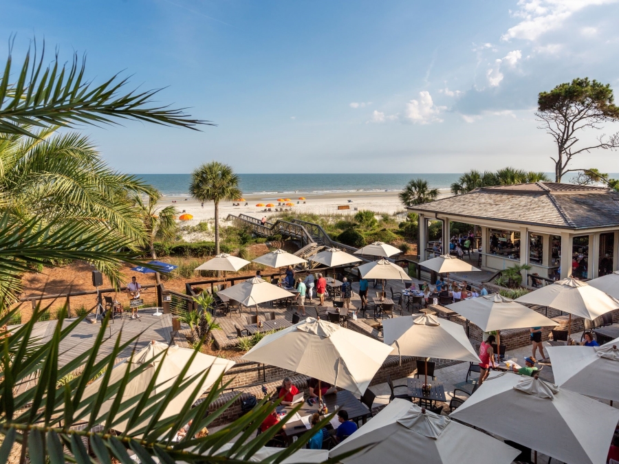 The Beach Bar at Coast, Oceanfront Dining along the beach at the Sea Pines Beach Club