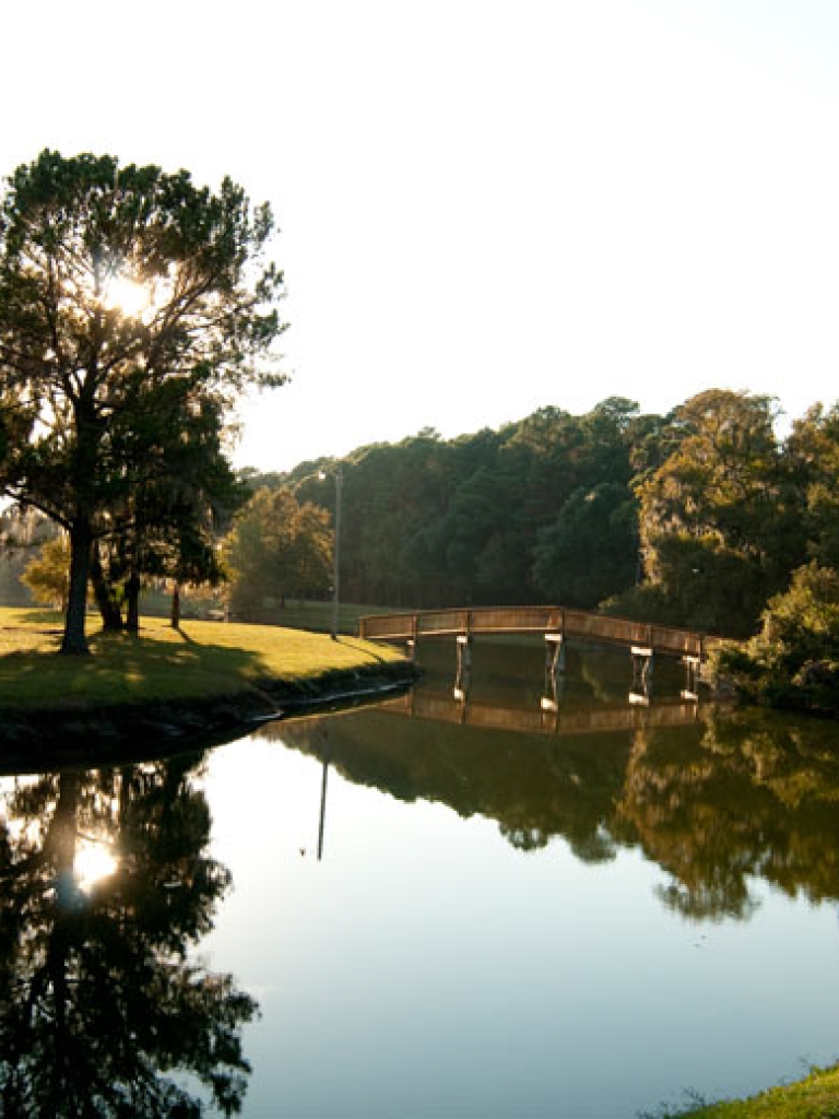 Lake Joe in the Sea Pines Forest Preserve at Sunrise.