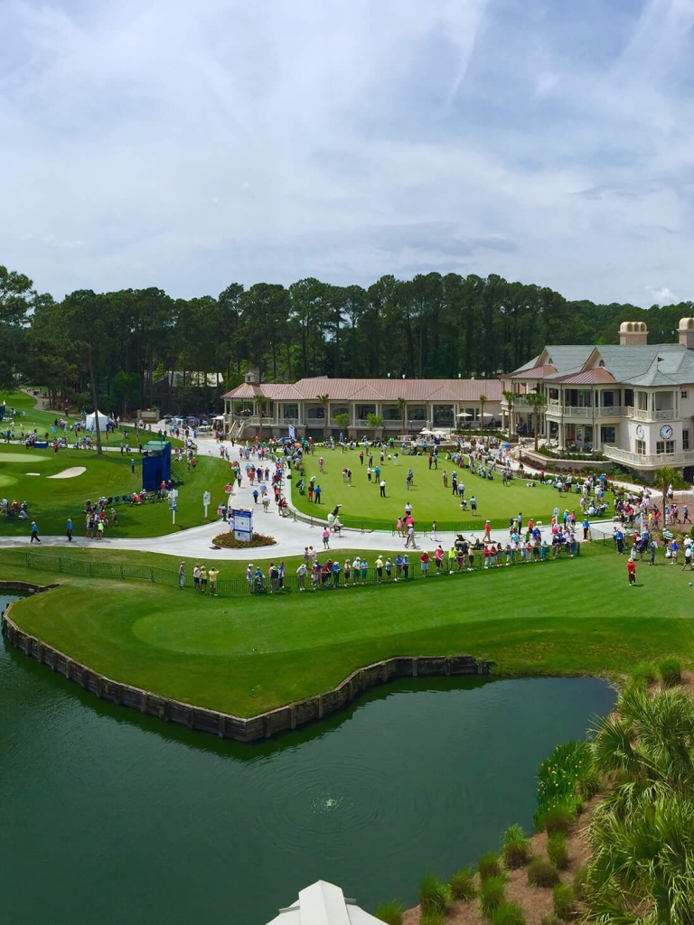 Ariel image of the RBC heritage 