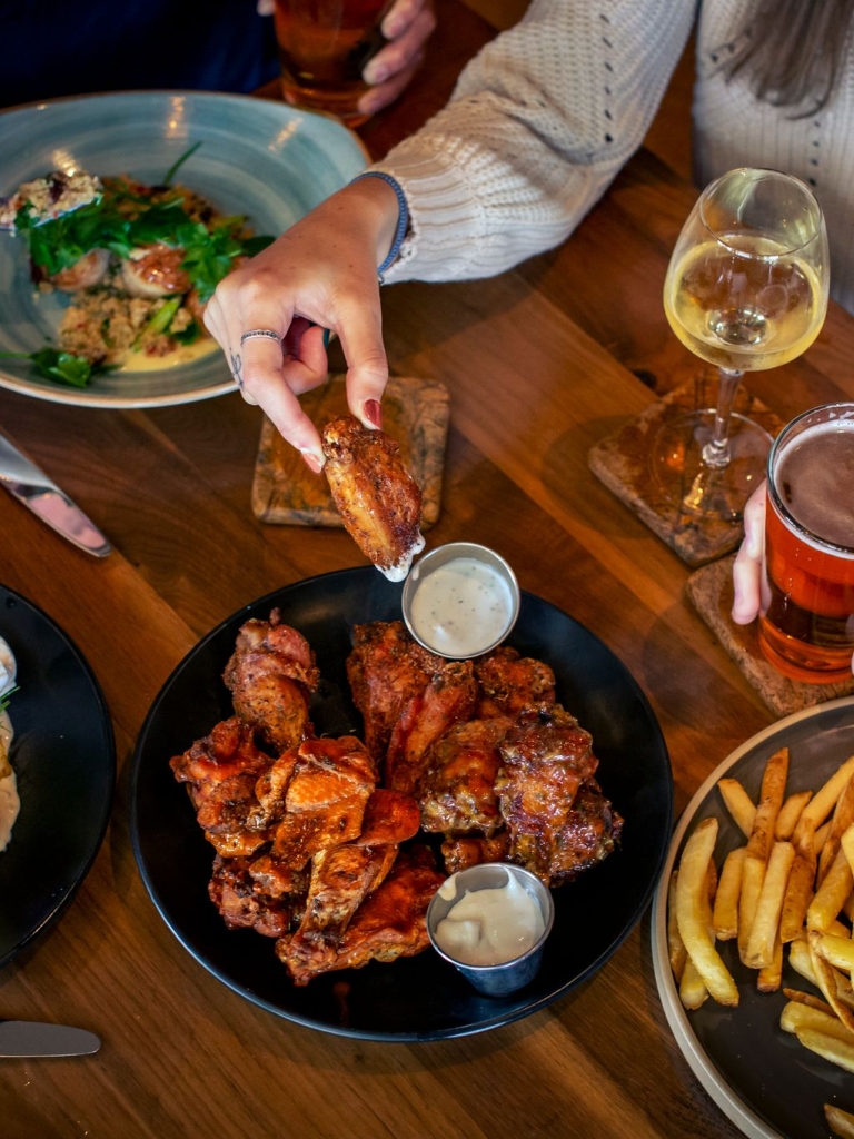 Photo of a delicious pup-style meal 