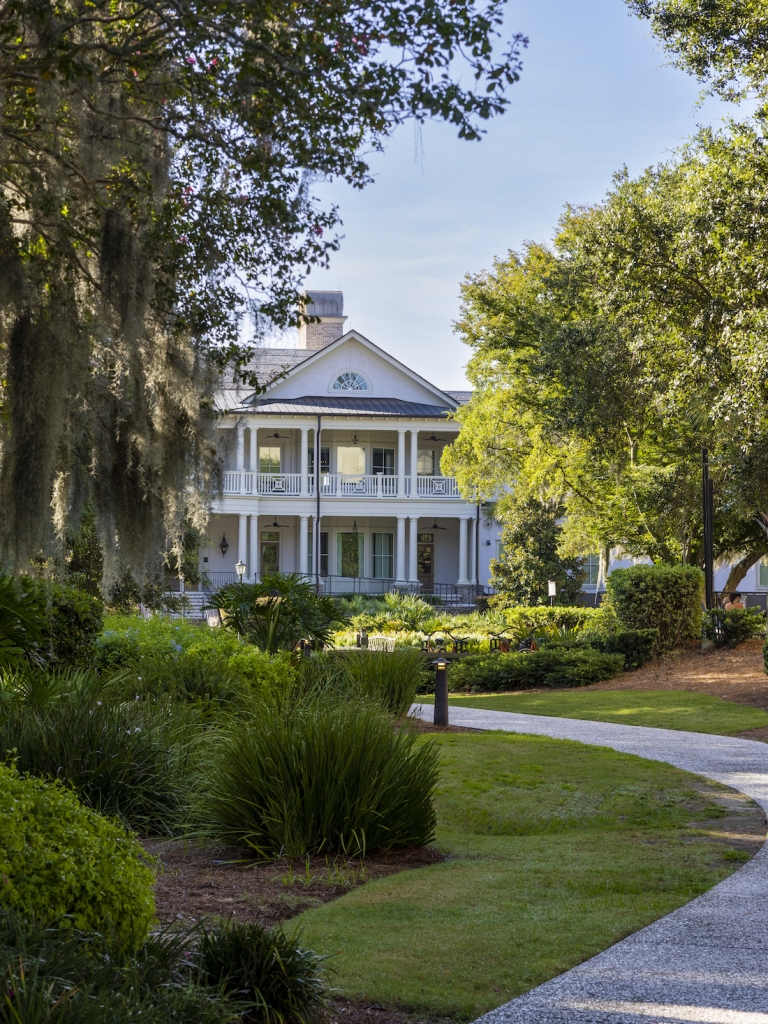 Image of a path leading to the Inn & Club 