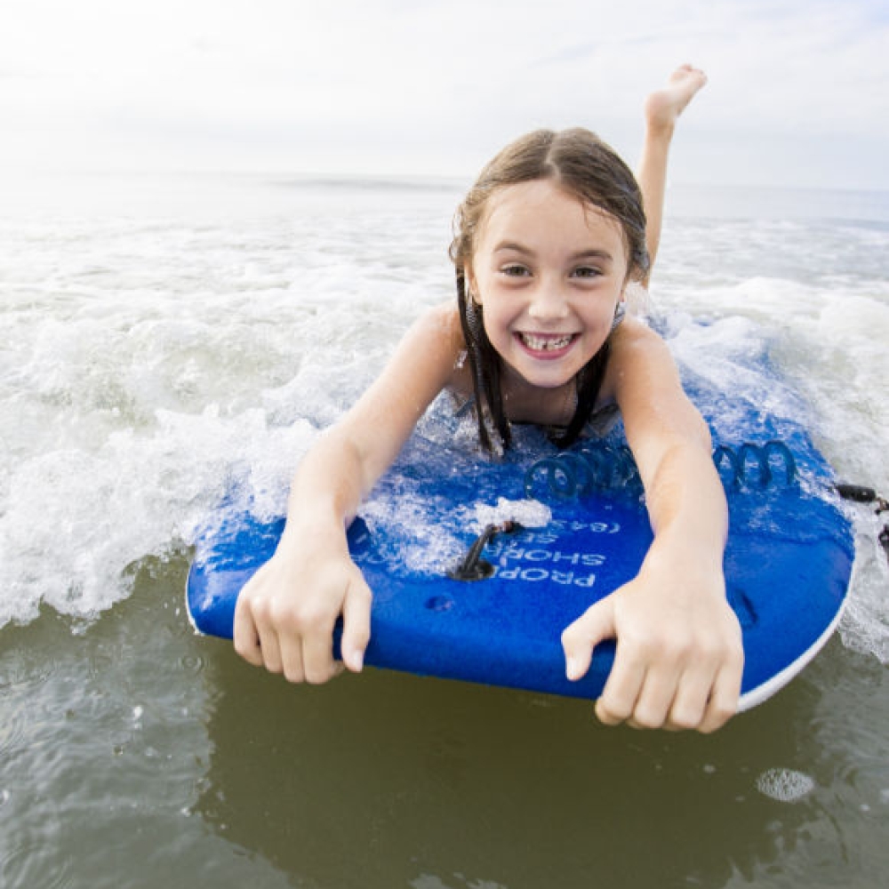 girl on boogie board
